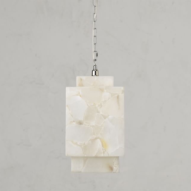 Pottery Barn Подвесной светильник Pottery Barn Beatrice Alabaster Cube Pendant