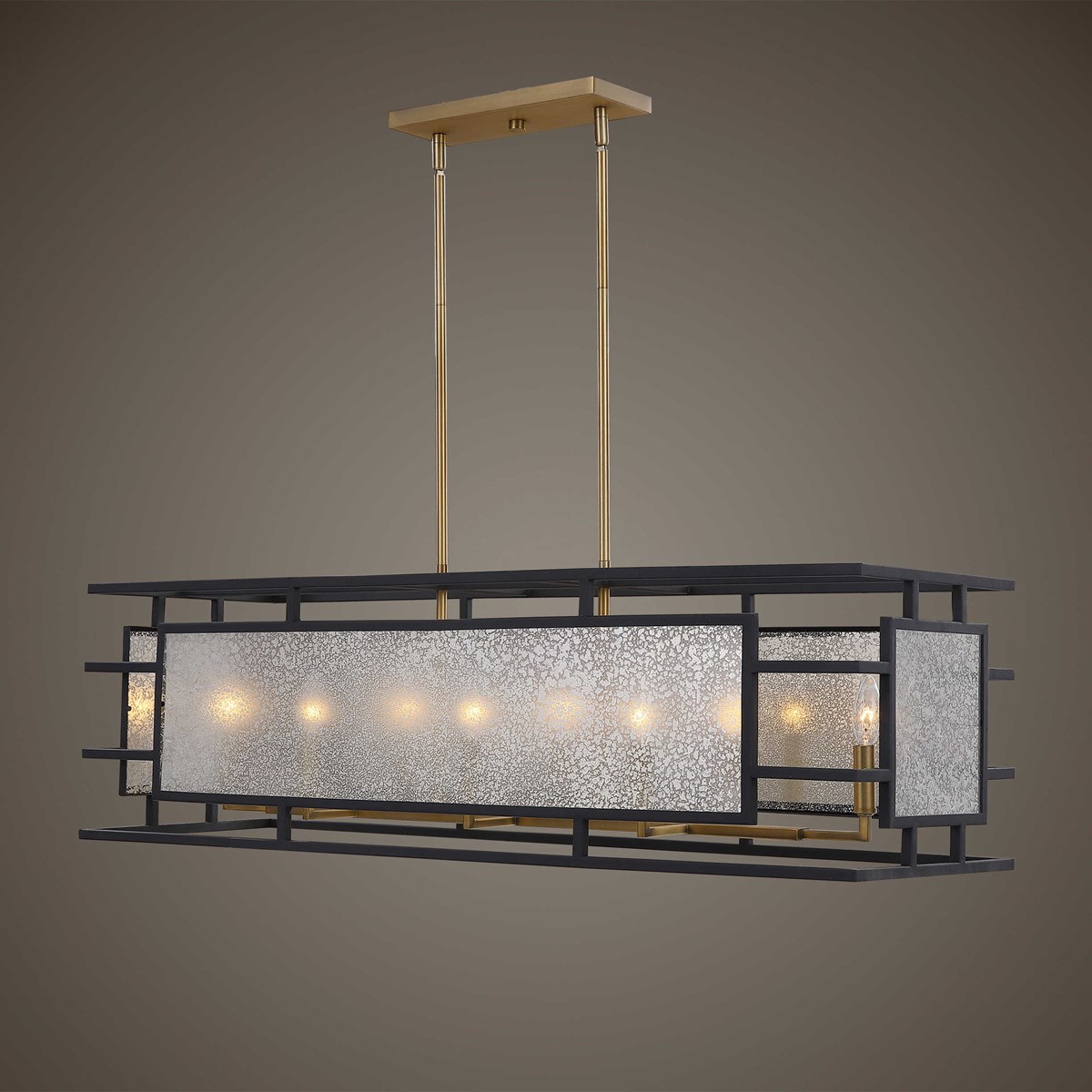 UTTERMOST Подвесной светильник Uttermost Holmes, 8 Lt Linear Chandelier