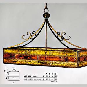 Longobard Подвесной светильник Longobard TOKYO 1005 amber 8F