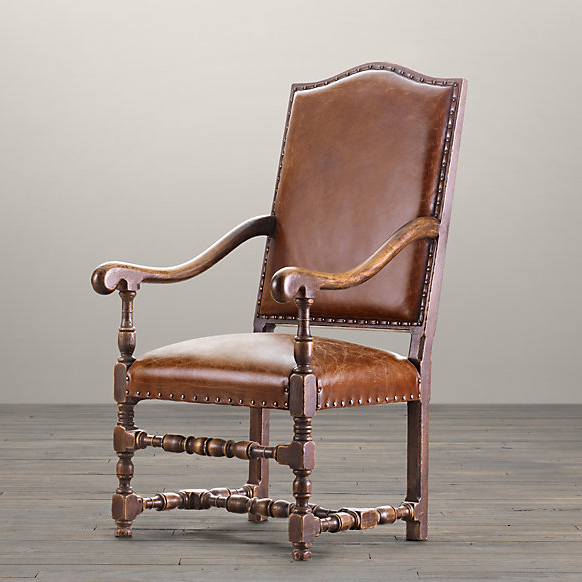 Restoration Hardware Restoration Hardware 18th C. French Leather Chair