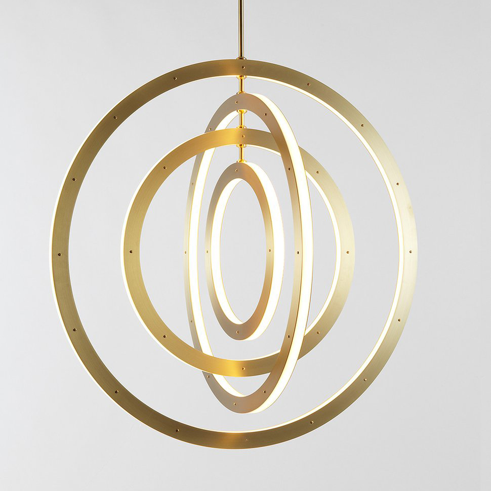 Roll & Hill Подвесной светильник Roll &amp; Hill Halo Chandelier - Vertical, 4 Rings