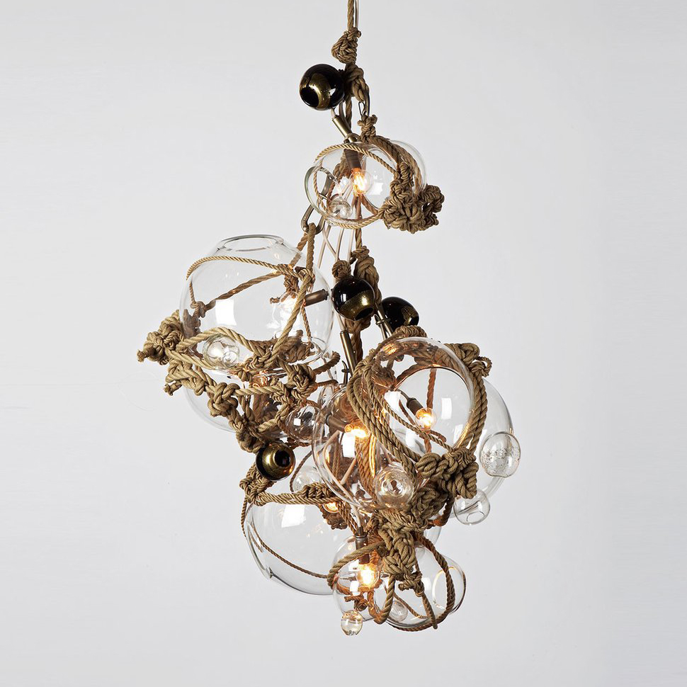 Roll & Hill Подвесной светильник Roll &amp; Hill Knotty Bubbles Chandelier - 3 Lg, 2 Sm Bubbles, 5 Barnacles