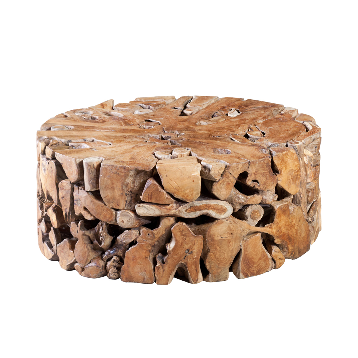 Phillips Collection Кофейный столик Phillips Collection Teak Slice Coffee Table, Round