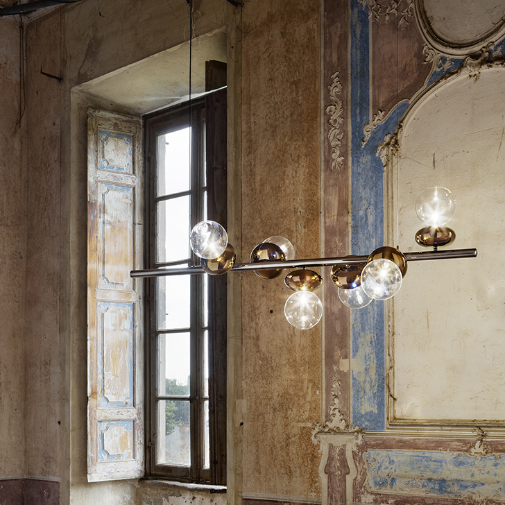 Fisionarte Подвесной светильник Fisionarte UNICA 6 horizontal lights