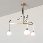 Люстра SkLO drape arm 3 pendant, фото 1