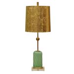 Настольная лампа Louise Gaskill Green Murano Glass Lamp, фото 1