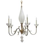 Люстра Louise Gaskill Vintage Chandelier with White Frosted Glass, фото 1
