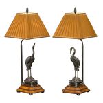 Настольная лампа Theodore Alexander Meiji Cranes Table Lamp, фото 1