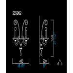 Настенный светильник Barovier&amp;Toso 5555/02, фото 1