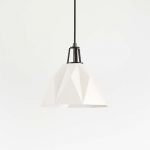 Подвесной светильник Crate and Barrel Maddox Faceted Pendant Small with Socket, фото 1