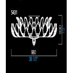 Потолочный светильник Barovier&amp;Toso 5431, фото 1