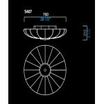 Потолочный светильник Barovier&amp;Toso 5407, фото 1