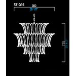 Подвесной светильник Barovier&amp;Toso 5310/16, фото 1