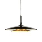 Подвесной светильник Crate and Barrel Gage Black Metal Pendant Lamp, фото 1