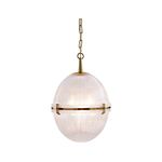 Подвесной светильник Crate and Barrel Windsor Glass Globe Brass Pendant, фото 1