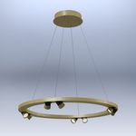 Подвесной светильник Martinelli Luce 2004/SL/I/S circular slim, фото 1