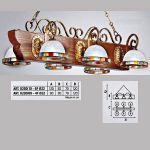 Подвесной светильник  Longobard 0230/09 4F, фото 1