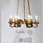 Подвесной светильник  Longobard TOLEDO 0194/4 4F, фото 1