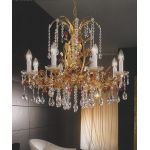 Люстра Emozioni Italiane MI/Fiorenza/70/8 old gold SW, фото 1