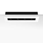 Встраиваемый в потолок светильник Flos Architectural The Black Line Trim 4 Spots, фото 1