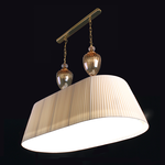 Подвесной светильник Velab Demetra SUSPENSION LAMP WITH OVAL LAMPSHADE, фото 1