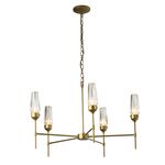 Люстра Hubbardton Forge Luma 5 Arm Chandelier, фото 1