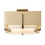 Люстра Hubbardton Forge Exos Square Small Double Shade Semi-Flush, фото 1