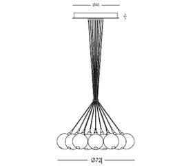 Подвесной светильник Cangini&amp;Tucci Eclisse 1292.19L, фото 1