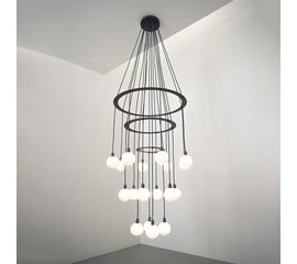 Подвесной светильник SkLO drape circle 18 chandelier, фото 1