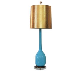 Настольная лампа Louise Gaskill Blue Murano Glass Lamp, фото 1
