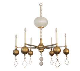 Люстра Louise Gaskill Vintage Etta with clear speckled glass, фото 1