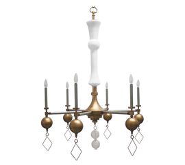 Люстра Louise Gaskill Vintage Etta with white glass, фото 1