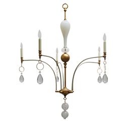 Люстра Louise Gaskill Vintage Grace with white murano glass, фото 1