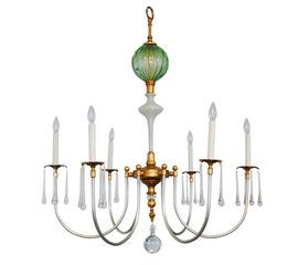 Люстра Louise Gaskill Jane with Green and White Glass, фото 1