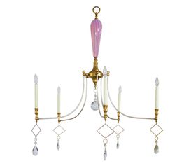 Люстра Louise Gaskill Lia with Pink Glass, фото 1