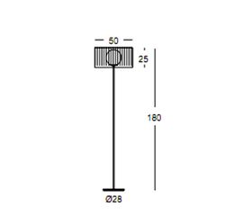 Напольный светильник Morosini Fog TE PLISSE, фото 1