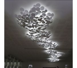 Потолочный светильник Art et Floritude Ceiling light composition made of round disk, фото 1