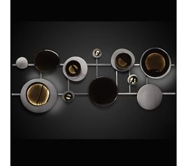 Настенный светильник Art et Floritude Obsidien stone and nickel, фото 1