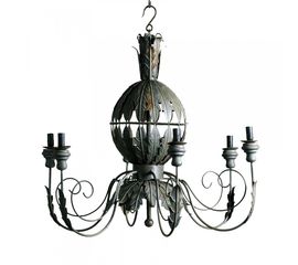 Люстра Becara Grey metallic leaves chandelier, фото 1