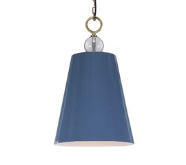 Подвесной светильник UTTERMOST Delray Blue, 1 Lt Pendant, фото 1