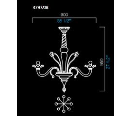 Люстра Barovier&amp;Toso 4797/08, фото 1