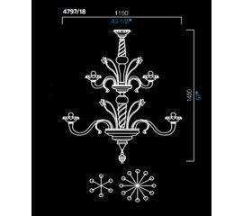 Люстра Barovier&amp;Toso 4797/18, фото 1