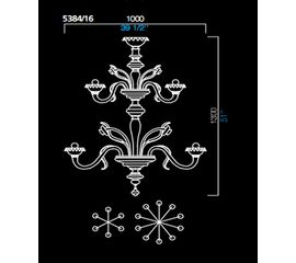 Люстра Barovier&amp;Toso 5384/16, фото 1