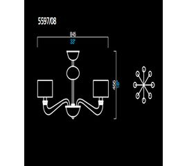 Люстра Barovier&amp;Toso 5597/08, фото 1