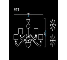 Люстра Barovier&amp;Toso 5597/16, фото 1
