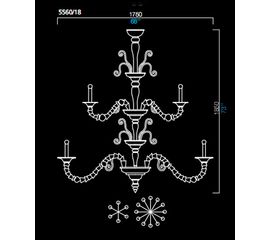 Люстра Barovier&amp;Toso 5560/18, фото 1