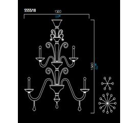 Люстра Barovier&amp;Toso 5555/18, фото 1