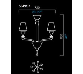 Люстра Barovier&amp;Toso 5549/07, фото 1