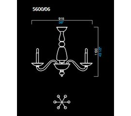 Люстра Barovier&amp;Toso 5600/06, фото 1