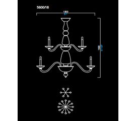 Люстра Barovier&amp;Toso 5600/18, фото 1